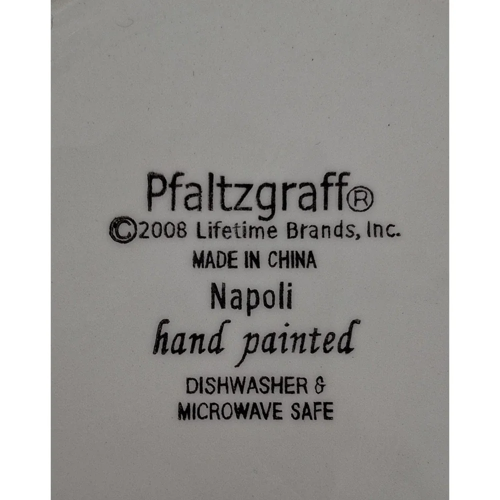 Pfaltzgraff Napoli Hand-Painted Ceramic Serving Bowl 7‎ 